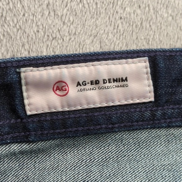 AG Adriano Goldschmied Jeans Mens 34x32 Blue The Matchbox Slim Straight Made USA - Picture 4 of 11